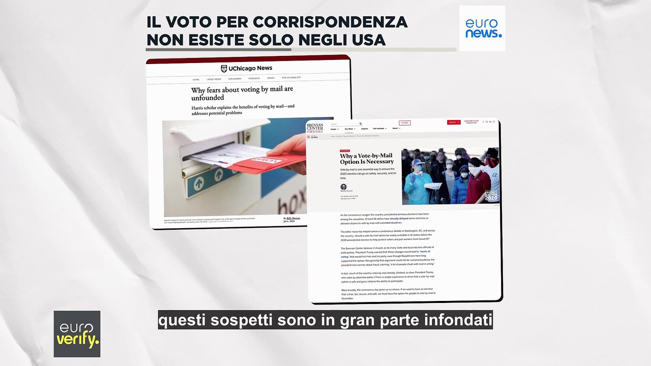Sì, il voto per corrispondenza esiste in Europa, contrariamente alle affermazioni di Trump