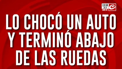 El caso de Emiliano: lo chocó un auto y terminó abajo de las ruedas