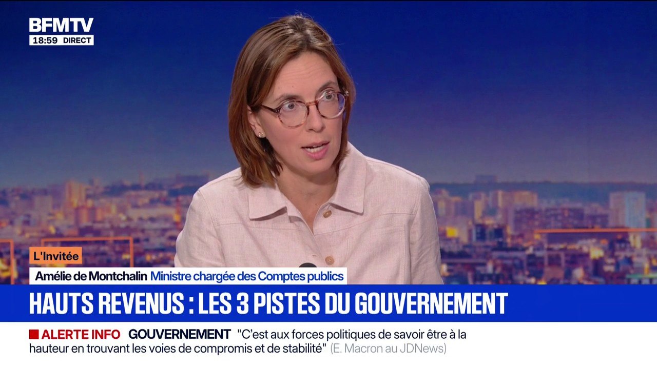 Budget 2026: "L'équité fiscale, c'est que tout le monde contribue à hauteur de ses moyens", définit Amélie de Montchalin, ministre des Comptes publics