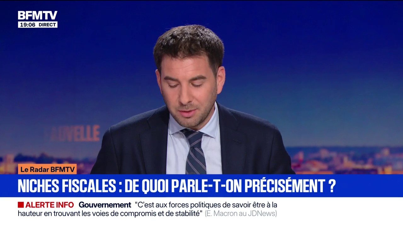 Le Radar BFMTV - Niches fiscales, de quoi parle-t-on précisément?