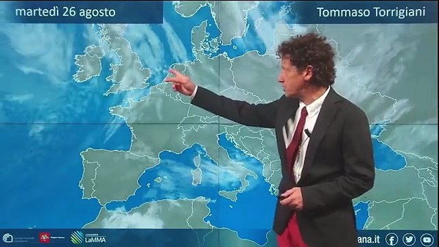 Previsioni meteo Toscana per martedì 26 e mercoledì 27 agosto