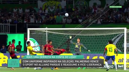Com uniforme inspirado na seleção, Palmeiras vence o Sport no Allianz Parque e reassume a vice-liderança