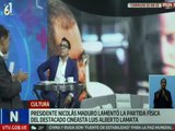 Presidente Nicolás Maduro lamenta la partida física del cineasta Luis Alberto Lamata