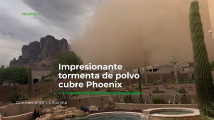 Impresionante tormenta de polvo cubre Phoenix