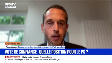 8 septembre: "Le Parti socialiste et l'intégralité de ses députés voterons contre la confiance à François Bayrou", affirme Pierre Jouvet, député européen et secrétaire général du PS