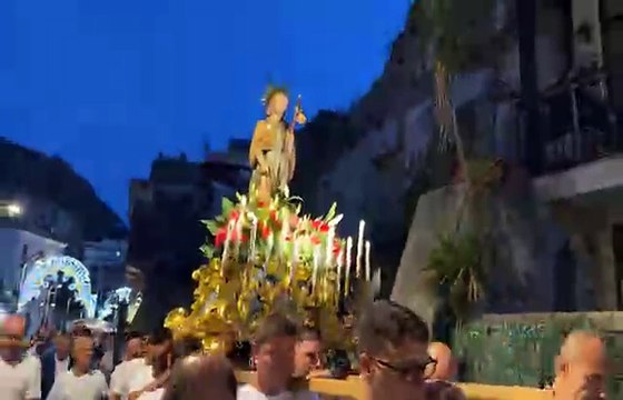 Maiori (SA) - La processione con la statua di San Rocco da Montpellier (16.08.25)