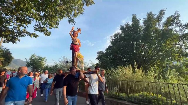 Tramonti (SA) - La processione con la statua di San Sebastiano martire (19.08.25)