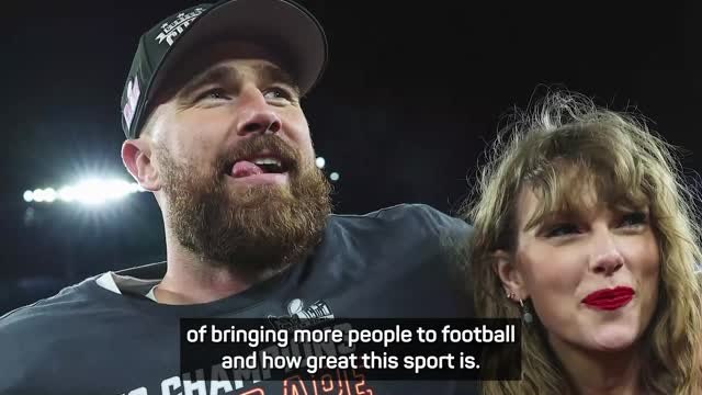 Taylor Swift and Travis Kelce romance helping NFL grow - Mahomes