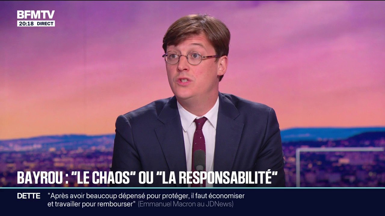 Vote de confiance du 8 septembre: "Ceux qui acceptent de faire des compromis, François Bayrou les a piégé", estime Sacha Houlié, député Place Publique de la Vienne