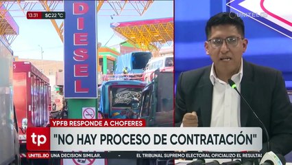 La empresa sugerida por choferes para importar combustible no cumple requisitos, según YPFB