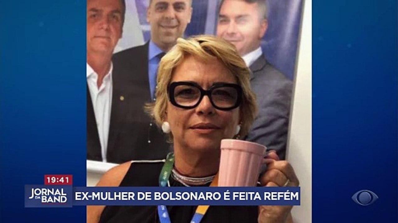 Ex-mulher de Bolsonaro é feita refém