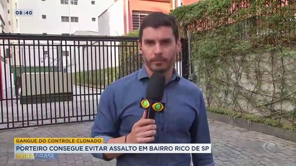 Porteiro consegue evitar assalto em bairro rico em SP