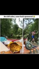 Bro left sober, came back sponsored