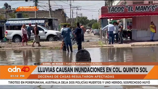 Inundaciones de aguas negras en Ecatepec dejan decenas de casas dañadas y pérdidas materiales