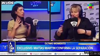 Matías Martin confirmó su separación de Victoria De Masi