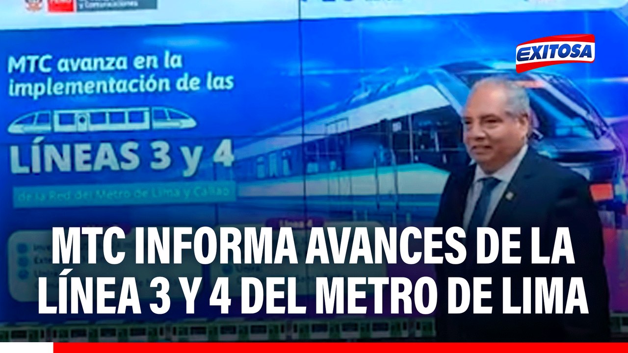 Titular del MTC sobre futura inauguración de la Línea 3 y 4 del Metro: "Sería irresponsable que yo dé fecha"