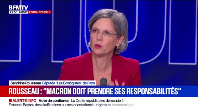Gouvernement: Il y a une volonté de ne pas mener une politique économique, sociale de gauche , estime Sandrine Rousseau, députée Les Écologistes