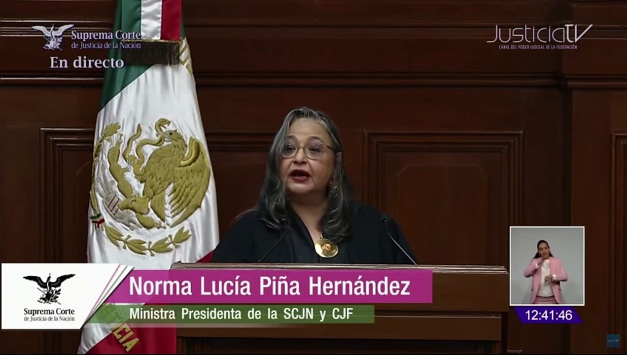 Último discurso de Norma Piña al frente de la SCJN