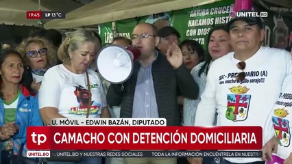 Familia y seguidores de Camacho celebran detención domiciliaria por el caso de la crisis de 2019