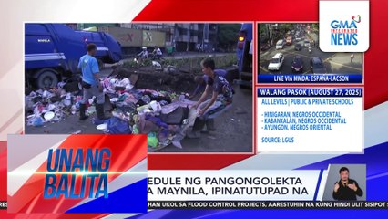 Bagong schedule ng pangongolekta ng basura sa Maynila, ipinatutupad na | Unang Balita