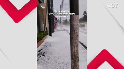 Granizo devasta Castro e deixa 600 casas danificadas e mais de 2 mil pessoas afetadas