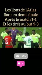le Maroc est en finale apres la victoire sur le Sénégal au tirés au but