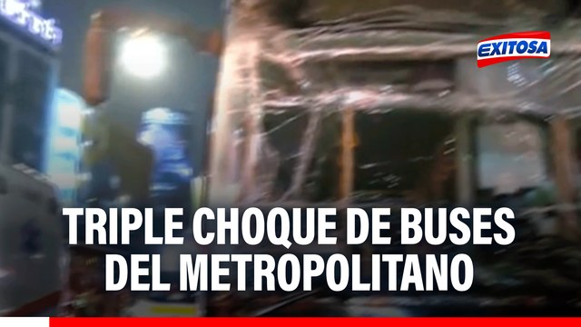 Buses del Metropolitano chocan a la altura de la Estación Angamos: Se reportan decenas de heridos tras accidente