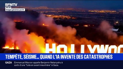 Incendies à Hollywood, tsunamis...quand l'IA invente des catastrophes