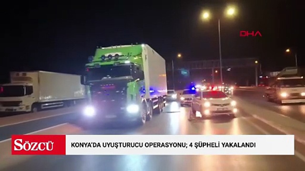 Konya'da uyuşturucu operasyonu; 4 şüpheli yakal...