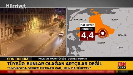 Tüysüz: 'Sındırgı'da deprem fırtınası var uzun da sürecek'