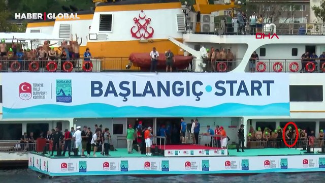 İstanbul Boğazı’nda kaybolan Rus yüzücünün yarış başlamadan önceki görüntüleri