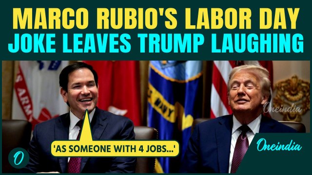 WATCH: Marco Rubio JOKES About ‘Most Meaningful Labor Day’ As Trump Bursts Out Laughing