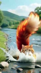 A new story of orange cat and weasel🐱🐱