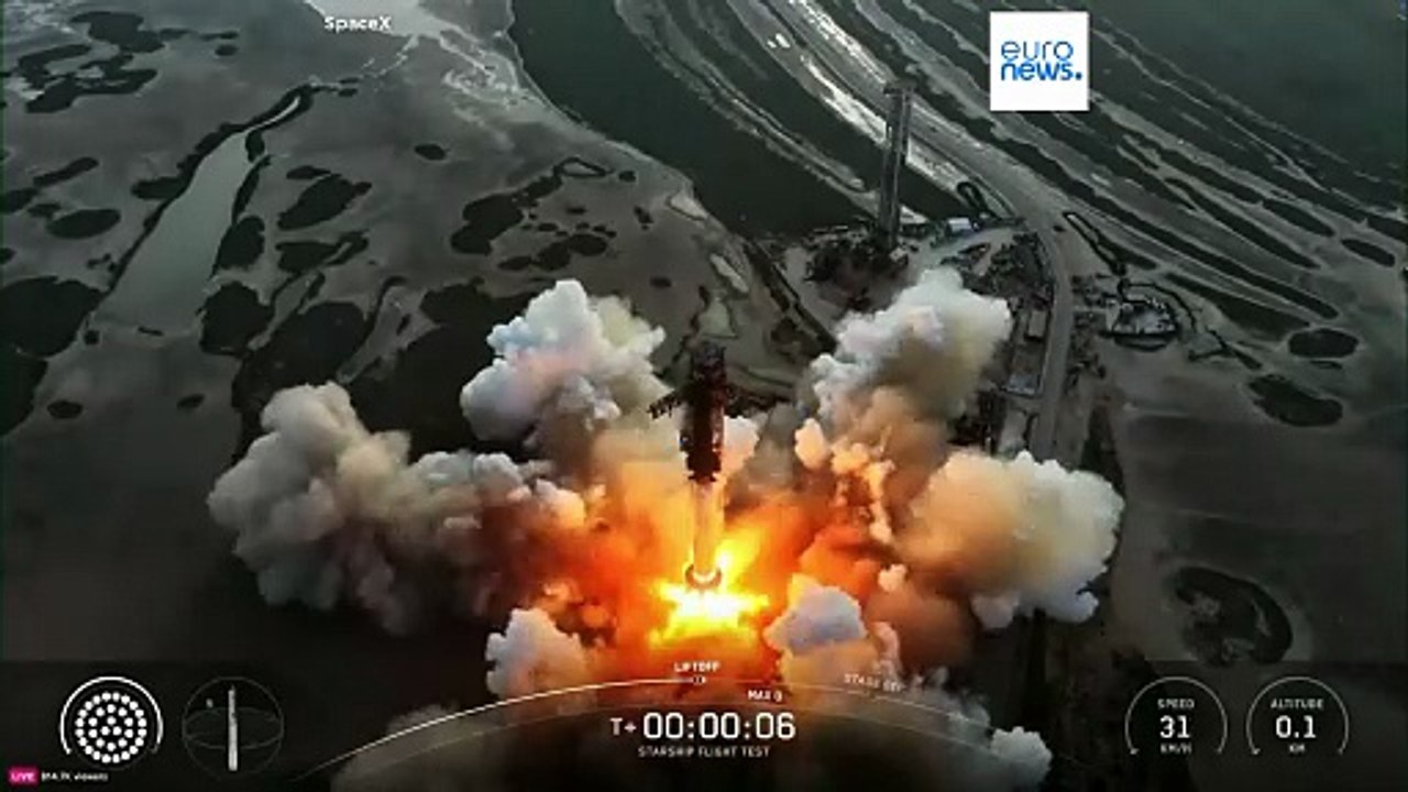SpaceX lanza el cohete Starship y pone en el es...