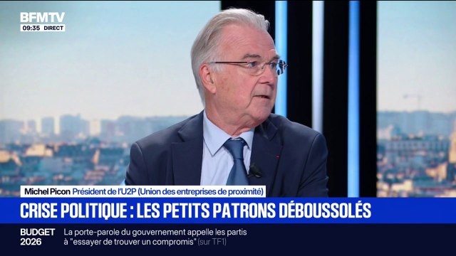 Vote de confiance: Le spectacle politique est assez ahurissant , affirme Michel Picon, président de l'U2P