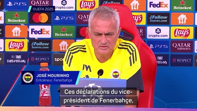 Fenerbahçe - Mourinho : Le vice-président ? Croyez-le ou non, je ne sais pas qui il est