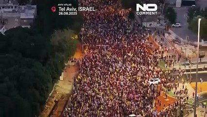 NO COMMENT: Miles de israelíes se manifiestan para exigir la liberación de rehenes en Gaza