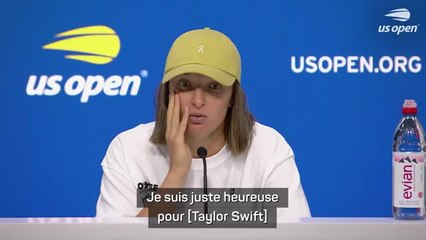US Open - Świątek est heureuse pour Taylor Swift et lui souhaite le meilleur