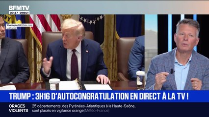 ÉDITO - Donald Trump: 3h16 d'autocongratulation en direct à la télévision