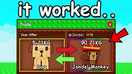 ROBLOX | Trading From Dog To JANDEL MONKEY in Grow a Garden!