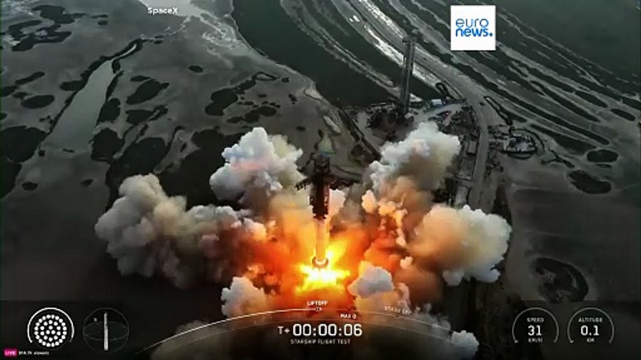 SpaceX lança o foguetão Starship no décimo voo...