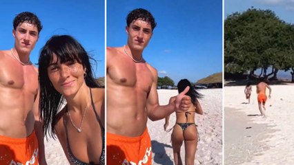 El reto viral de Aitana y Plex en sus vacaciones en pareja