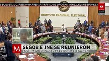 Comisión presidencial discute la Reforma Electoral con el INE | Paola Barquet, 26 de agosto de 2025