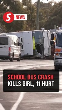 Australian school bus crashes, killing girl and injuring 11 others