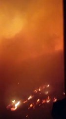 El infierno en Sanabria: la noche de un brigadista en medio del fuego