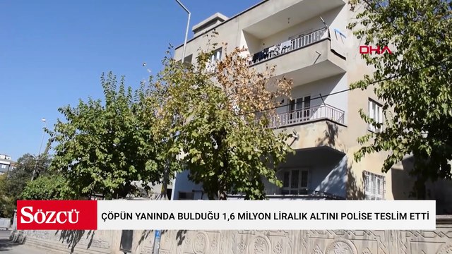 14 yaşındaki Ömer, çöpün yanında bulduğu 1,6 milyon liralık altını polise teslim etti