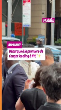Surprise ! Bad Bunny débarque au tapis rouge de Caught Stealing à NYC ✨