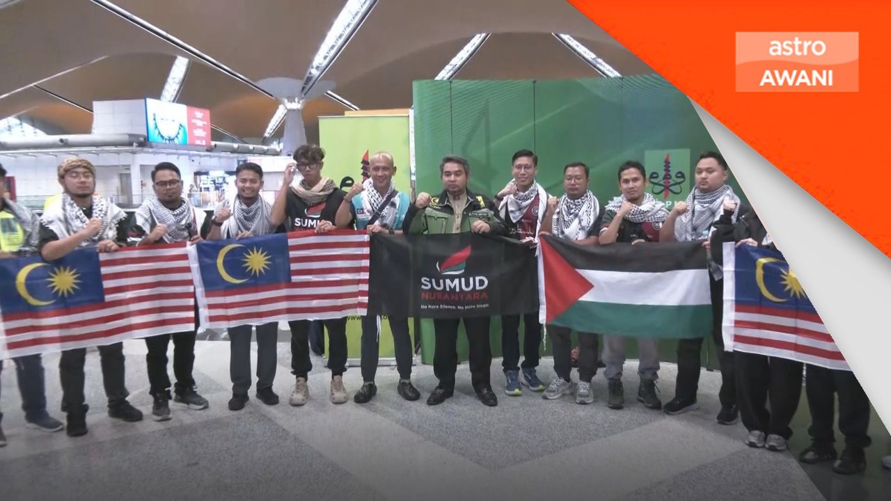 Kumpulan pertama misi Flotilla Global ke Gaza berlepas dari KLIA
