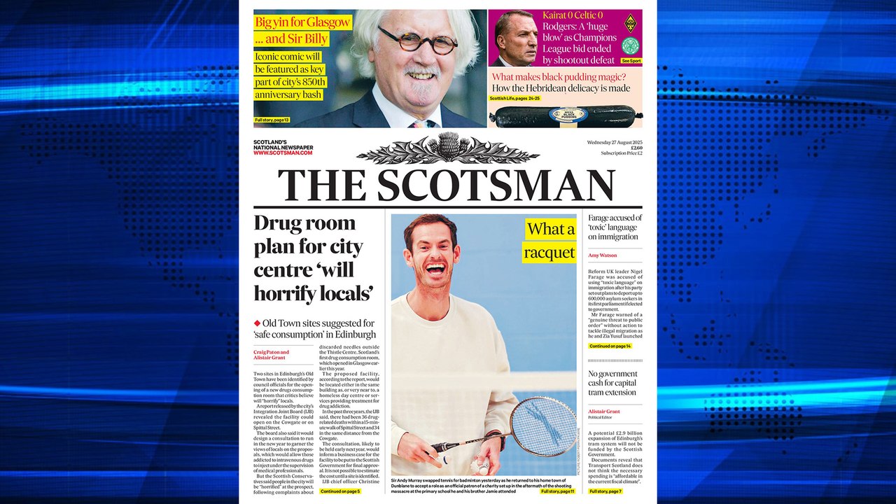 The Scotsman Bulletin Wednesday August 27 2025 #Edinburgh #Trams