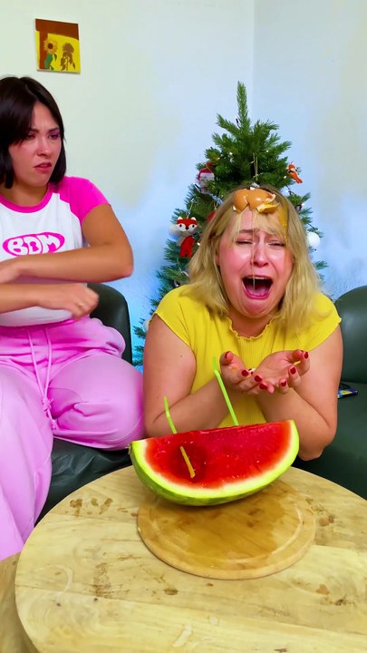 Watermelon Surprise Egg! 🍉🥚😂 #funnyshorts